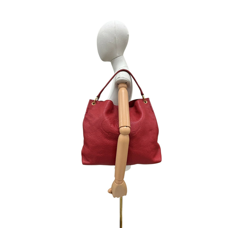 紅色 牛皮 Vitello Phenix Hobo 肩背包【PRADA 普拉達】 BN2097-9