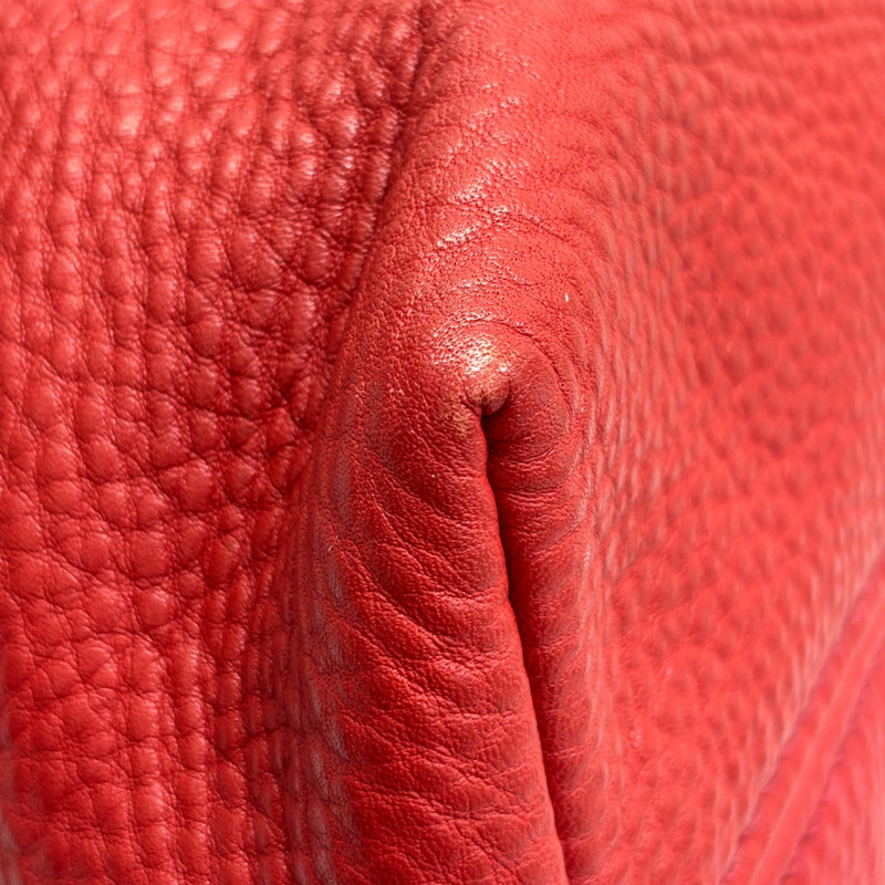 紅色 牛皮 Vitello Phenix Hobo 肩背包【PRADA 普拉達】 BN2097-12