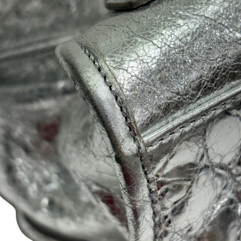 銀色 羊皮 Le City 兩用包【BALENCIAGA 巴黎世家】 797786-9