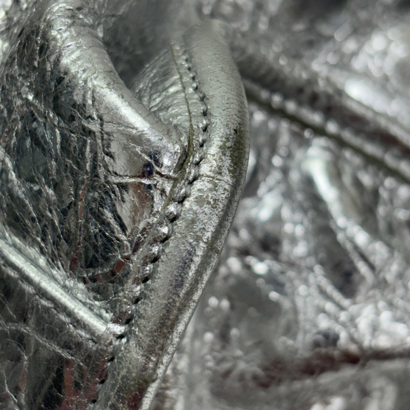 銀色 羊皮 Le City 兩用包【BALENCIAGA 巴黎世家】 797786-10