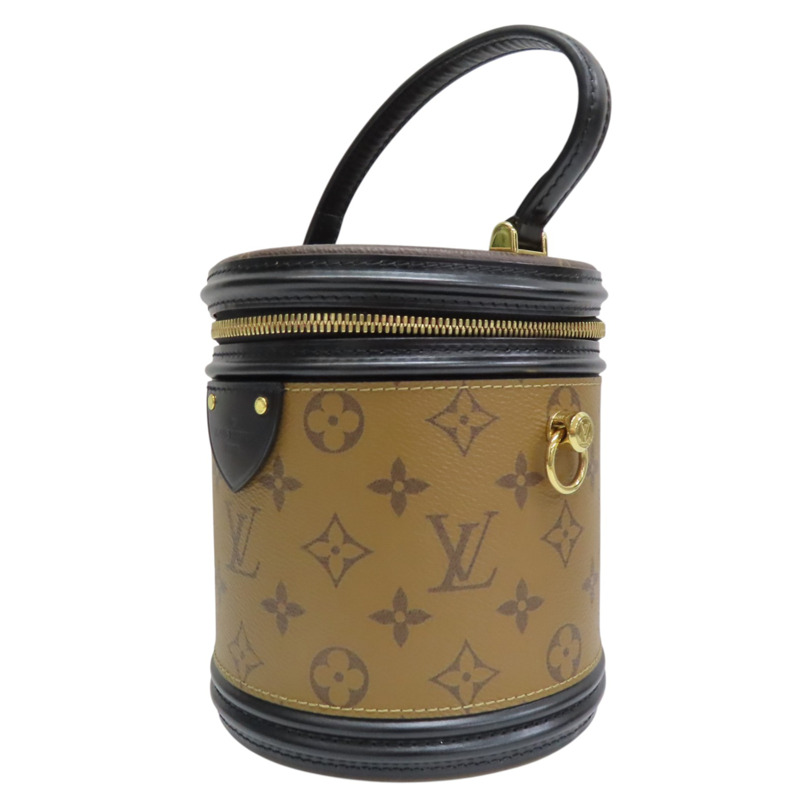 棕色 原花 Reverse 帆布 CANNES 兩用包【LOUIS VUITTON LV 路易威登】 M43986-2