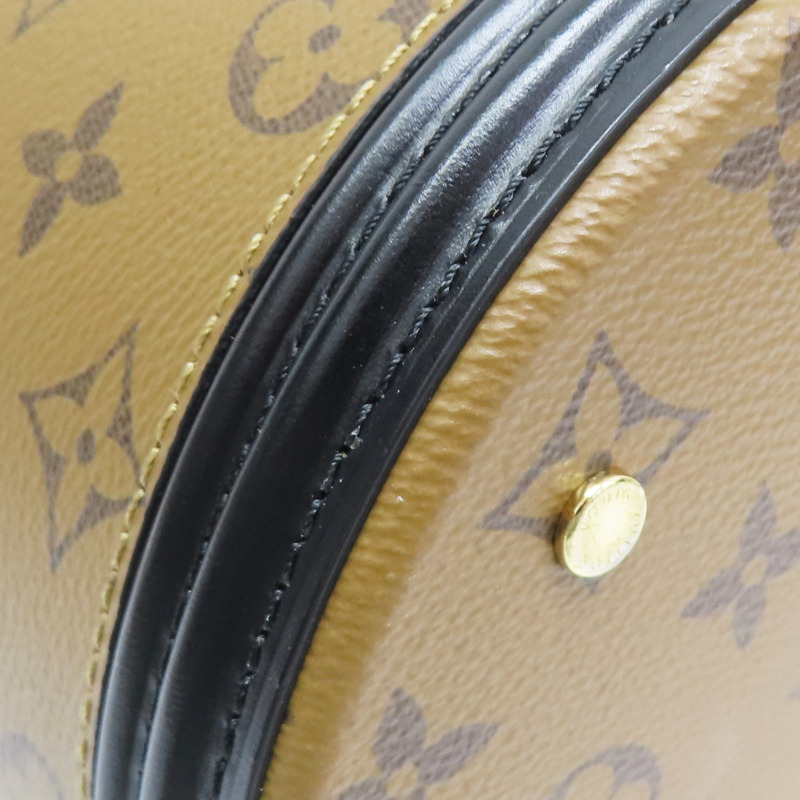 棕色 原花 Reverse 帆布 CANNES 兩用包【LOUIS VUITTON LV 路易威登】 M43986-7