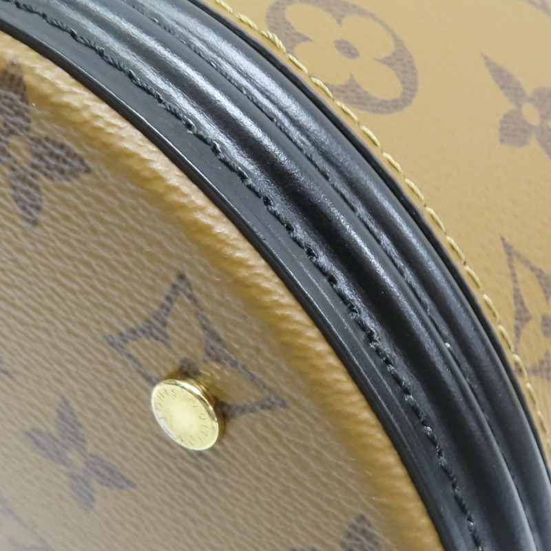 棕色 原花 Reverse 帆布 CANNES 兩用包【LOUIS VUITTON LV 路易威登】 M43986-8