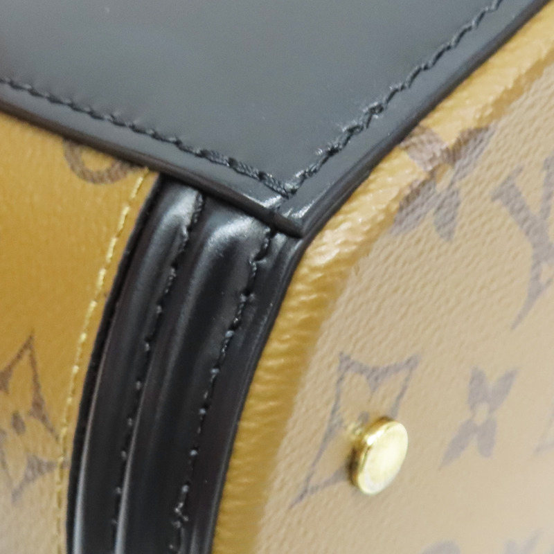 棕色 原花 Reverse 帆布 CANNES 兩用包【LOUIS VUITTON LV 路易威登】 M43986-9