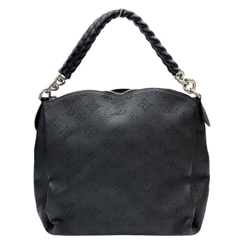 黑色 Mahina 牛皮 Babylone Chain BB 手提包 無背帶【LOUIS VUITTON LV 路易威登】 M51223