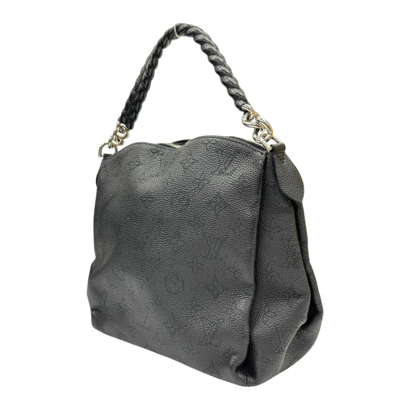 黑色 Mahina 牛皮 Babylone Chain BB 手提包 無背帶【LOUIS VUITTON LV 路易威登】 M51223-1