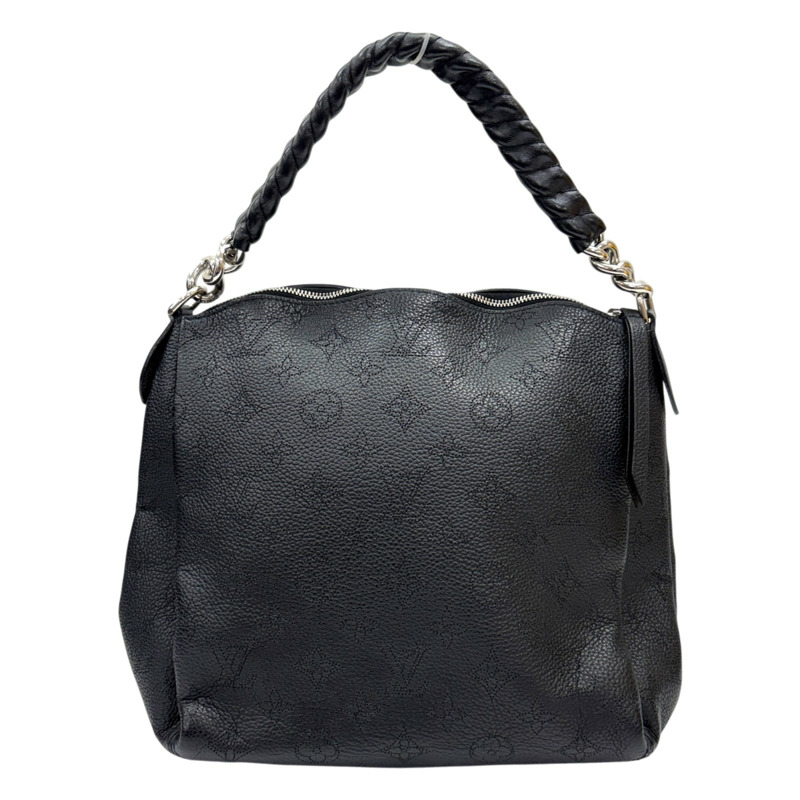 黑色 Mahina 牛皮 Babylone Chain BB 手提包 無背帶【LOUIS VUITTON LV 路易威登】 M51223-2