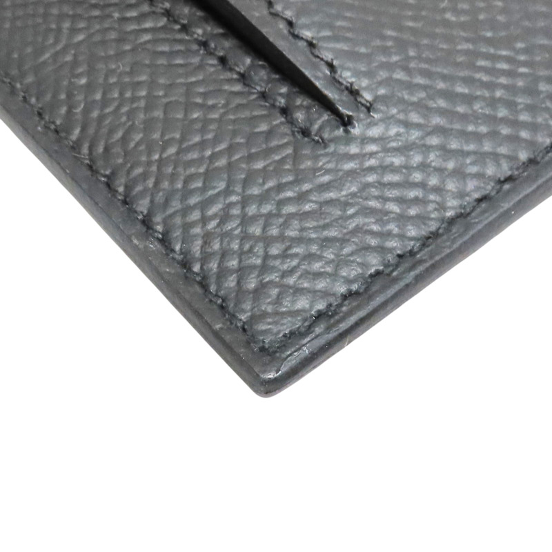 黑色 Epsom牛皮 Kelly Pocket Slim 短夾 Y刻 金釦【HERMES 愛馬仕】 H079001CC89-7
