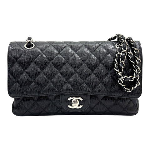 黑色 荔枝紋 牛皮 COCO 25 肩背包 染色 無卡【CHANEL 香奈兒】 A01112