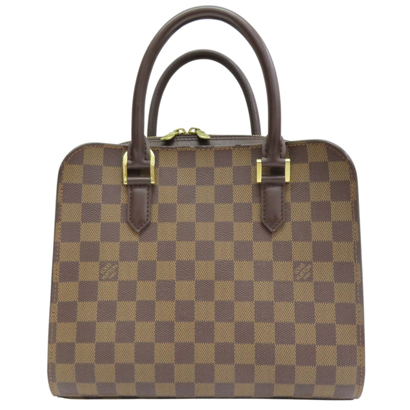 棕色 棋盤格帆布 Triana 手提包【LOUIS VUITTON LV 路易威登】 N51155-0