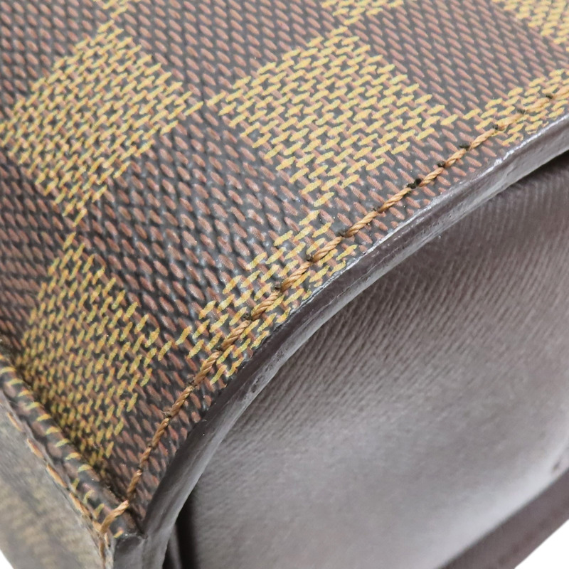 棕色 棋盤格帆布 Triana 手提包【LOUIS VUITTON LV 路易威登】 N51155-11