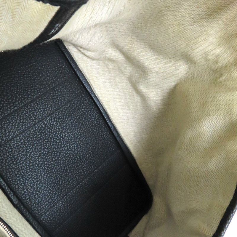 黑色 Togo牛皮 Garden Party 36 手提包 口Q刻 銀扣【HERMES 愛馬仕】 H051568CK-4