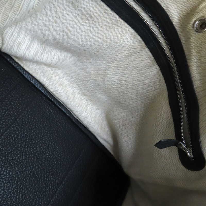 黑色 Togo牛皮 Garden Party 36 手提包 口Q刻 銀扣【HERMES 愛馬仕】 H051568CK-5