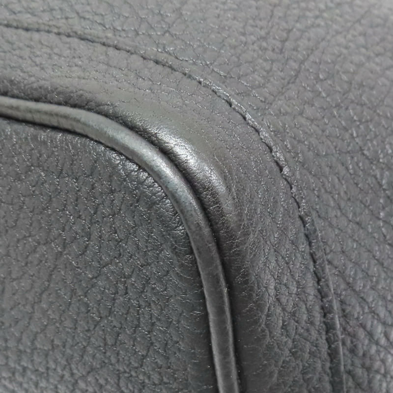 黑色 Togo牛皮 Garden Party 36 手提包 口Q刻 銀扣【HERMES 愛馬仕】 H051568CK-11