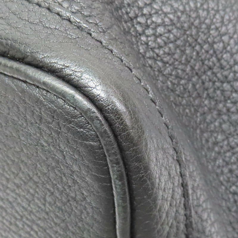 黑色 Togo牛皮 Garden Party 36 手提包 口Q刻 銀扣【HERMES 愛馬仕】 H051568CK-13