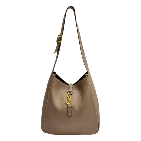 灰色 牛皮 LE 5 A 7 Small 肩背包【SAINT LAURENT YSL 聖羅蘭 】 713938