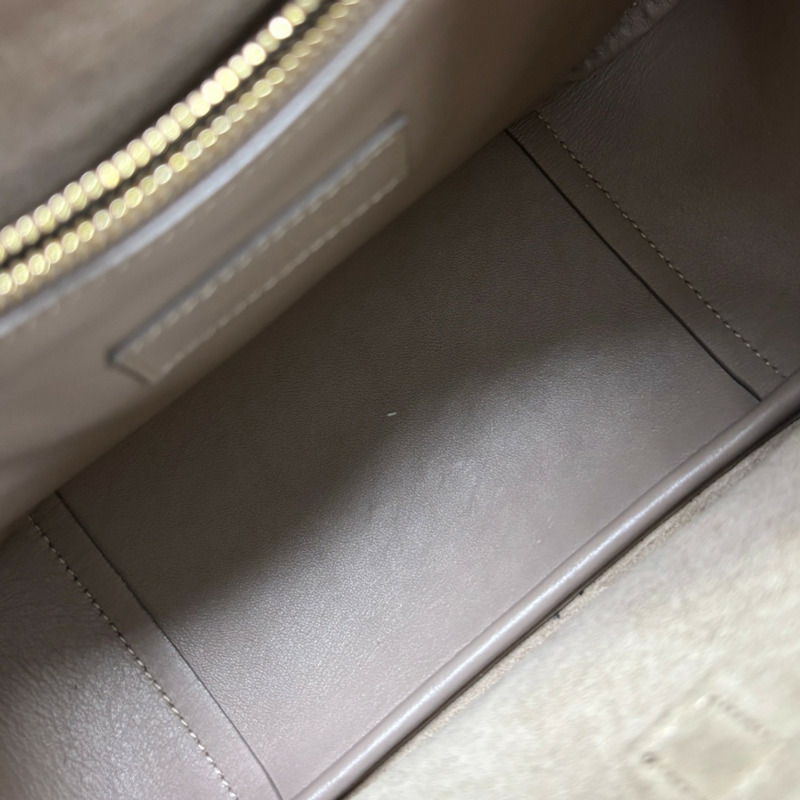 灰色 牛皮 LE 5 A 7 Small 肩背包【SAINT LAURENT YSL 聖羅蘭 】 713938-4