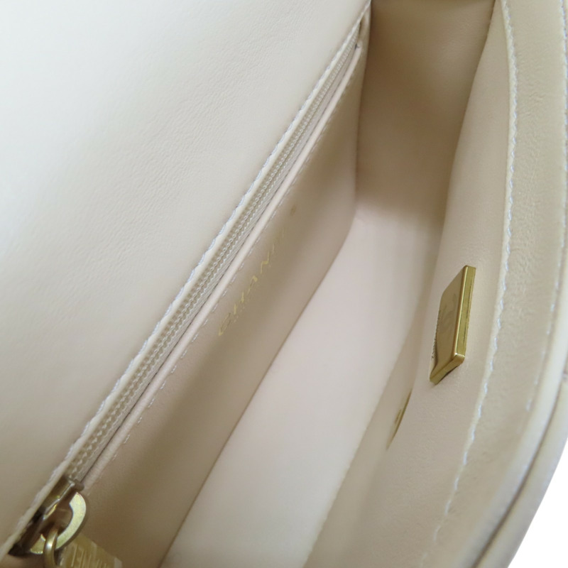 卡其色 菱格紋 羊皮 Sweet Heart Chain Flap 肩背包【CHANEL 香奈兒】 AS3829-4