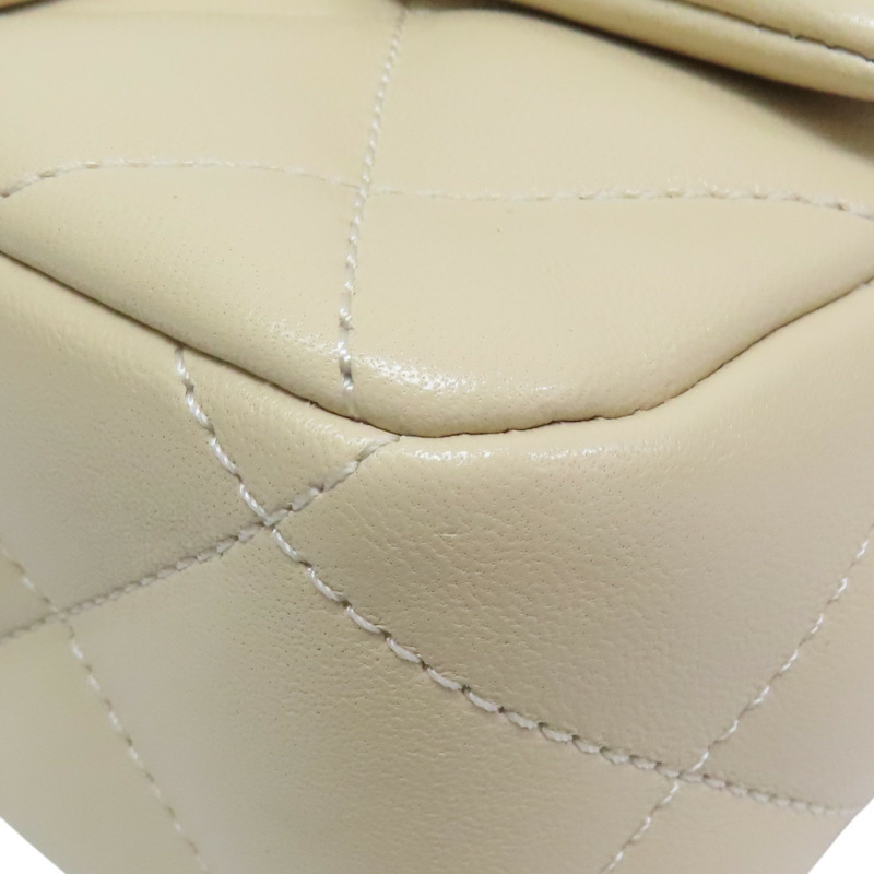 卡其色 菱格紋 羊皮 Sweet Heart Chain Flap 肩背包【CHANEL 香奈兒】 AS3829-16