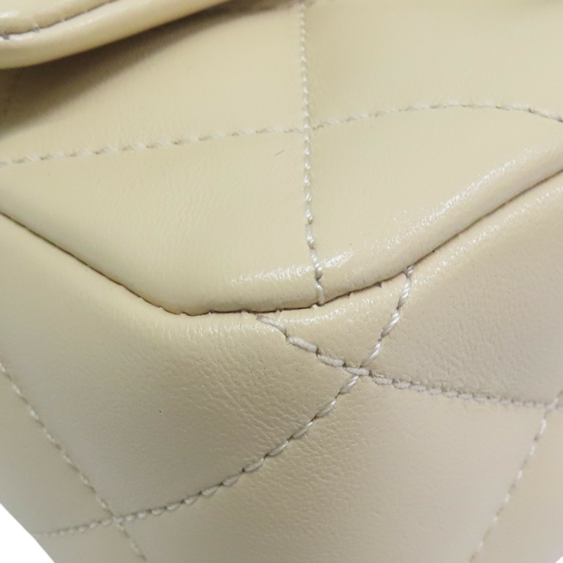 卡其色 菱格紋 羊皮 Sweet Heart Chain Flap 肩背包【CHANEL 香奈兒】 AS3829-17