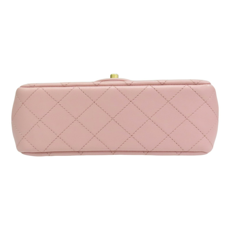 粉色 菱格紋 羊皮 Sweet Camellia Flap 肩背包【CHANEL 香奈兒】 AS4041-3