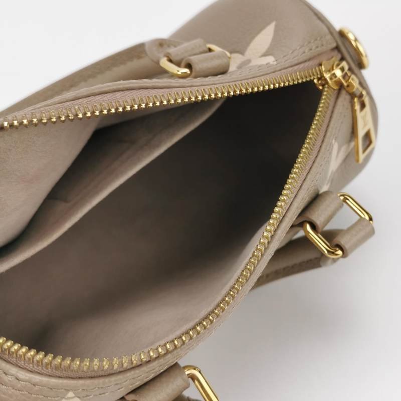 Louis Vuitton (LV) Papillon巴比龍BB牛皮壓花老花斜背包子母包單肩包晶片款-6