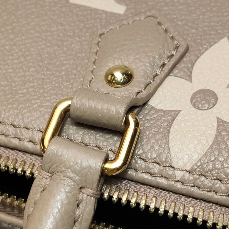 Louis Vuitton (LV) Papillon巴比龍BB牛皮壓花老花斜背包子母包單肩包晶片款-14