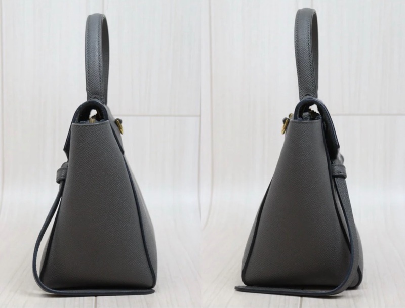 「JL精品代購」9新 Celine 灰色鯰魚包Belt Nano-3