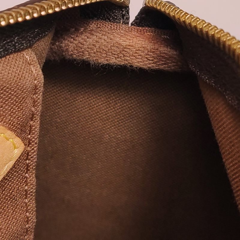 Louis Vuitton (LV)Speedy25植鞣革Monogram印花波士頓包手提包晶片款-8