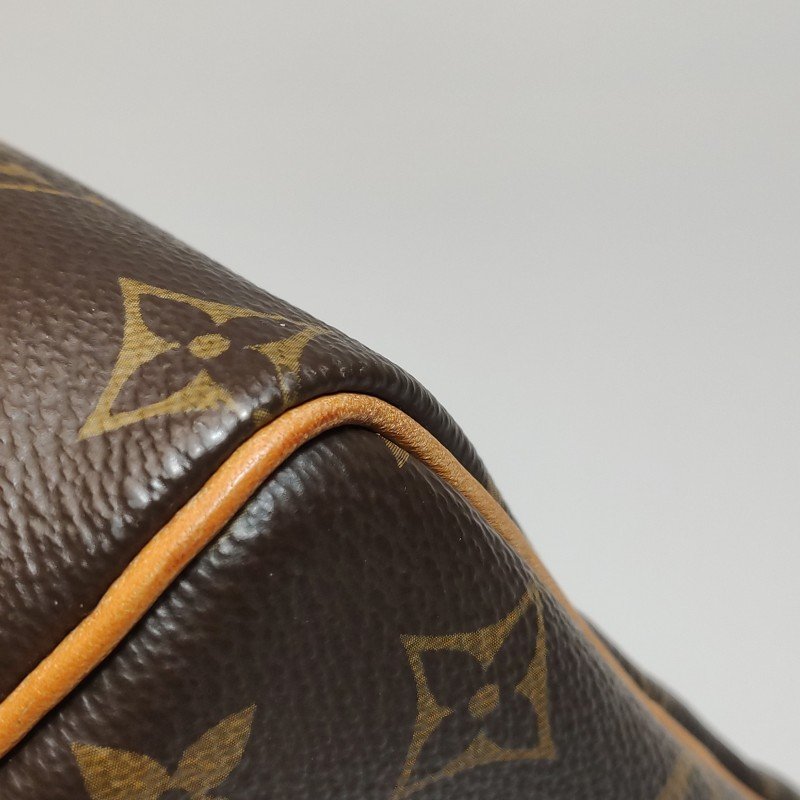 Louis Vuitton (LV)Speedy25植鞣革Monogram印花波士頓包手提包晶片款-13