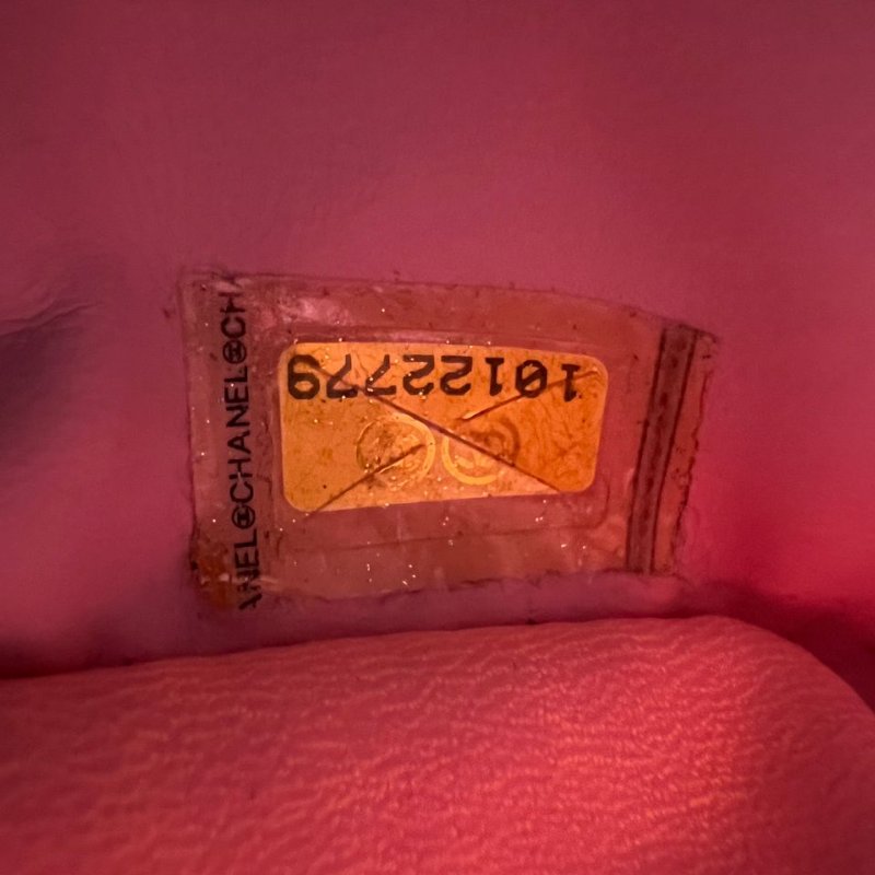 CHANEL 粉黑拼色帆布托特包-4