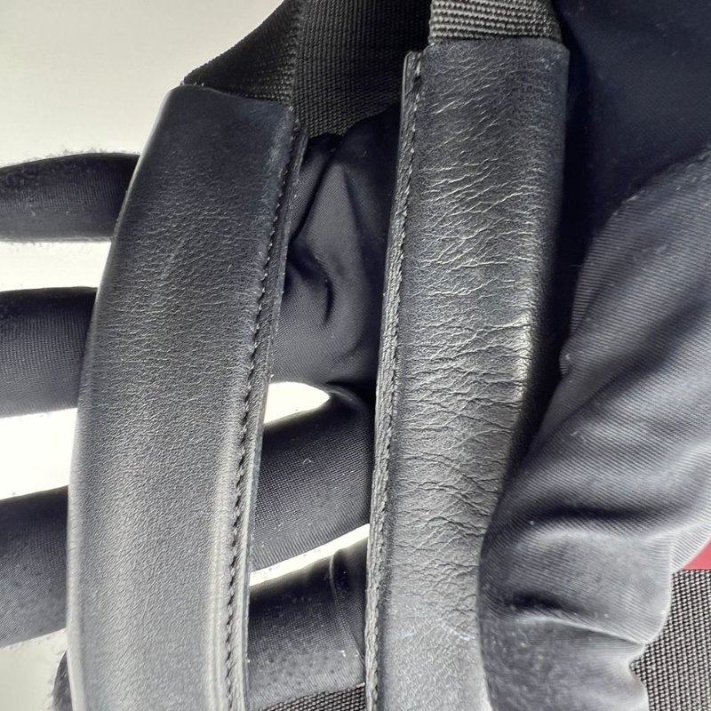 CHANEL 粉黑拼色帆布托特包-23