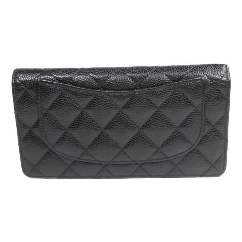 CHANEL 牛皮皮革Long Wallet金扣長錢包-2