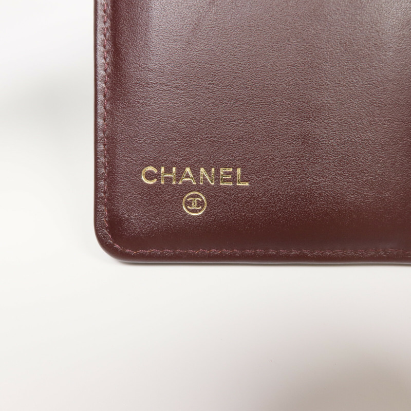CHANEL 牛皮皮革Long Wallet金扣長錢包-7