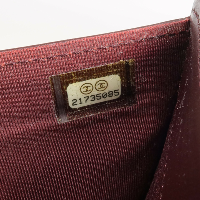 CHANEL 牛皮皮革Long Wallet金扣長錢包-12