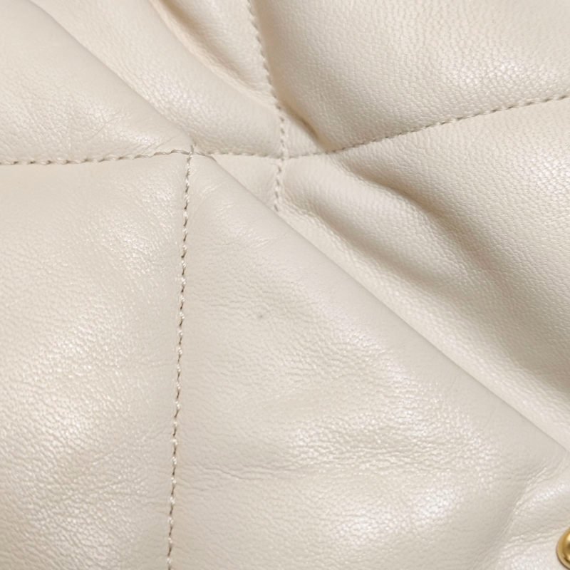 Chanel 19BagMaxi皮菱格絎縫穿皮雙C扣斜背包單肩包-19