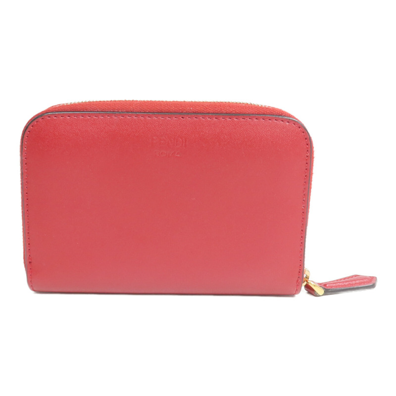 FENDI 牛皮皮革Coin/Card Case金扣零錢包/卡片套-1