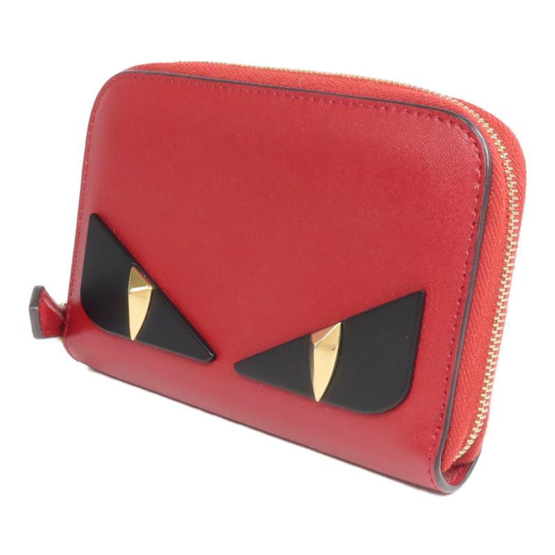 FENDI 牛皮皮革Coin/Card Case金扣零錢包/卡片套-2