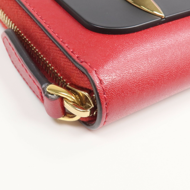 FENDI 牛皮皮革Coin/Card Case金扣零錢包/卡片套-7