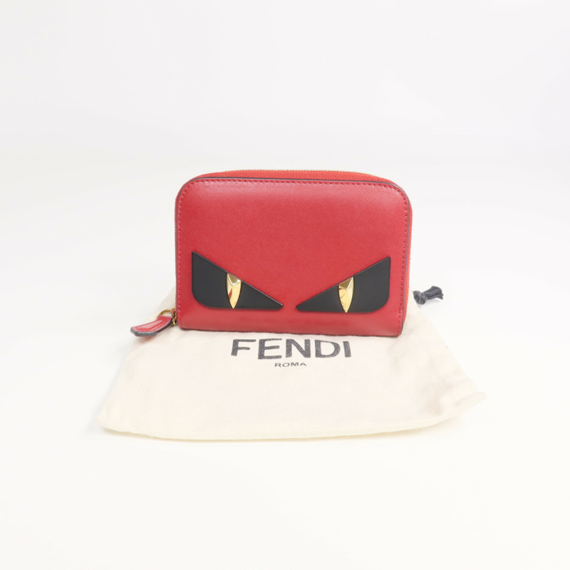 FENDI 牛皮皮革Coin/Card Case金扣零錢包/卡片套-14