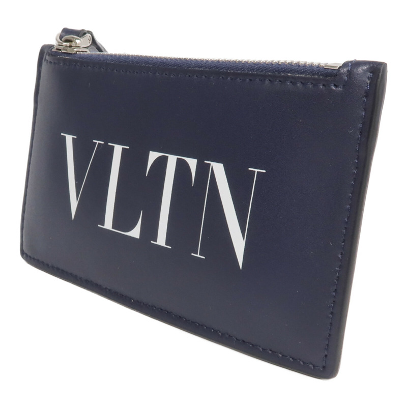 Valentino 牛皮皮革Card Case銀扣卡片套-2