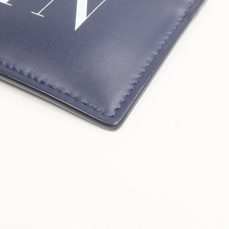 Valentino 牛皮皮革Card Case銀扣卡片套-6