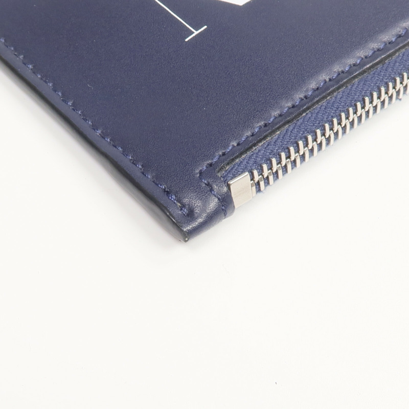 Valentino 牛皮皮革Card Case銀扣卡片套-8