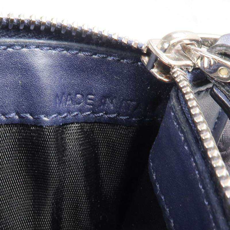 Valentino 牛皮皮革Card Case銀扣卡片套-11