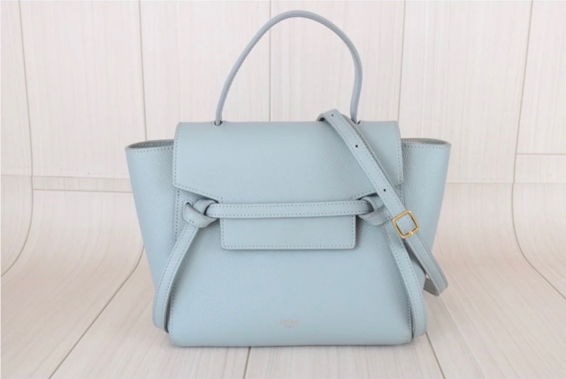 「JL精品代購」9新 Celine 淺藍鯰魚包Belt Nano-2