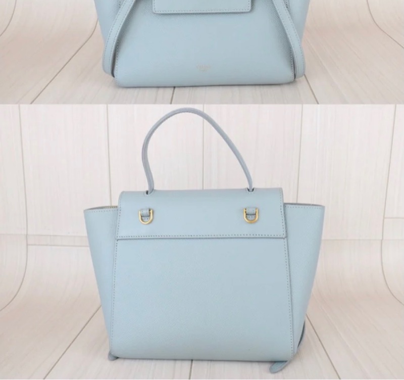 「JL精品代購」9新 Celine 淺藍鯰魚包Belt Nano-3