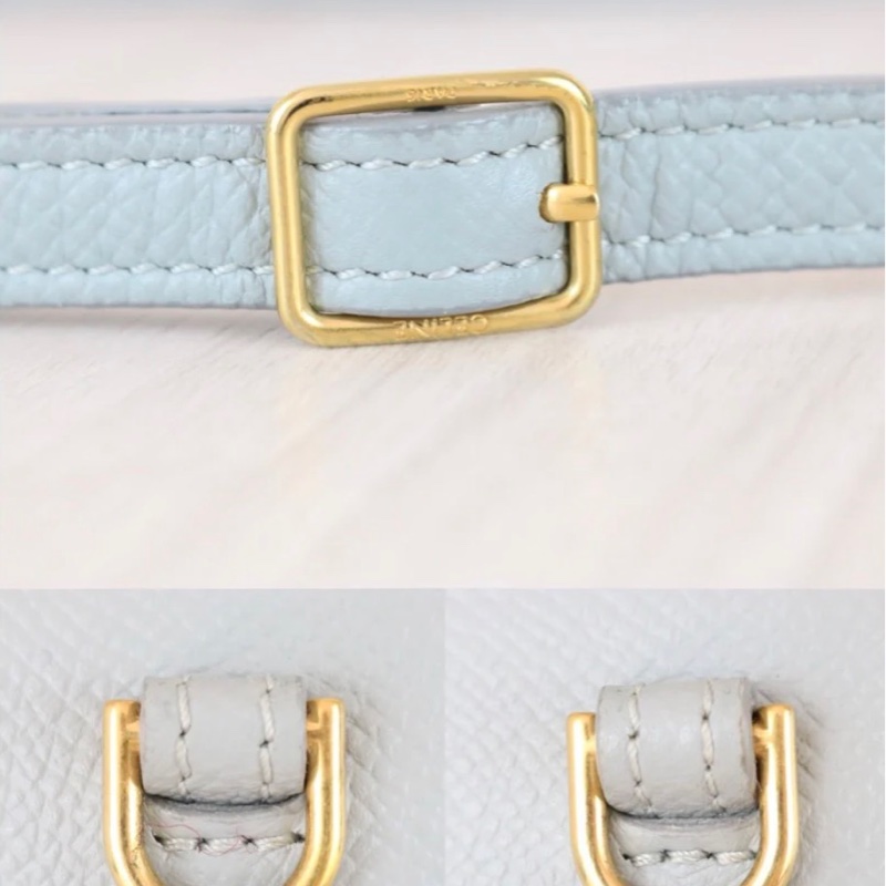 「JL精品代購」9新 Celine 淺藍鯰魚包Belt Nano-15
