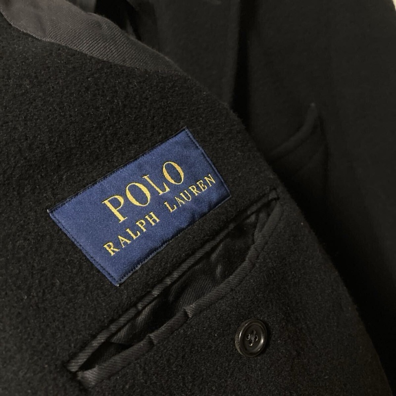 真品 POLO RALPH LAUREN 拉夫勞倫男士 經典徹斯特羊毛大衣 單排扣 外套 夾克 羽絨服 皮衣-4