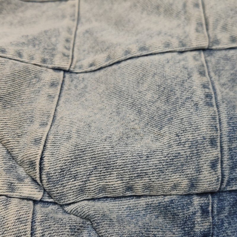 Chanel 22Bag牛仔褲拼色字母Logo雙肩包-13