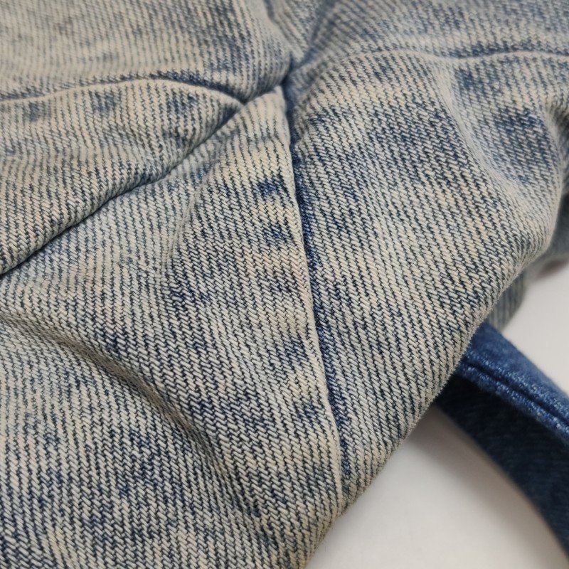 Chanel 22Bag牛仔褲拼色字母Logo雙肩包-14